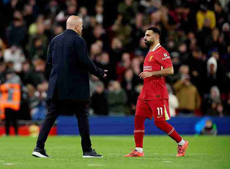 سلوت: مستوى لاعبي ليفربول لا يرتقي لمنافسة محمد صلاح