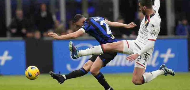 إنتر ميلان يحقق فوزًا صعبًا على جنوى في الدوري الإيطالي