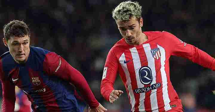 الأتلتيكو يعود بتعادل إيجابي من ملعب برشلونة برباعية لمثلها