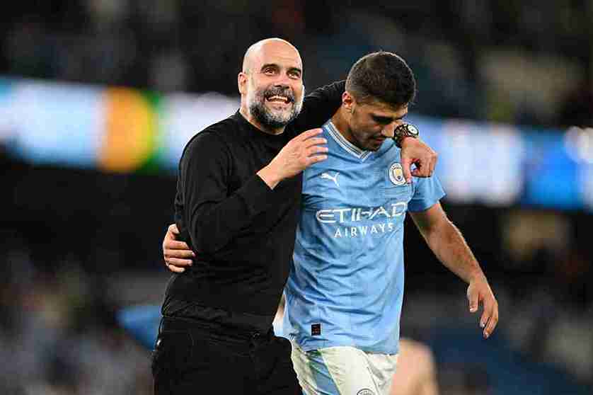 جوارديولا يعلن عن توقيت عودة رودري إلى مانشستر سيتي