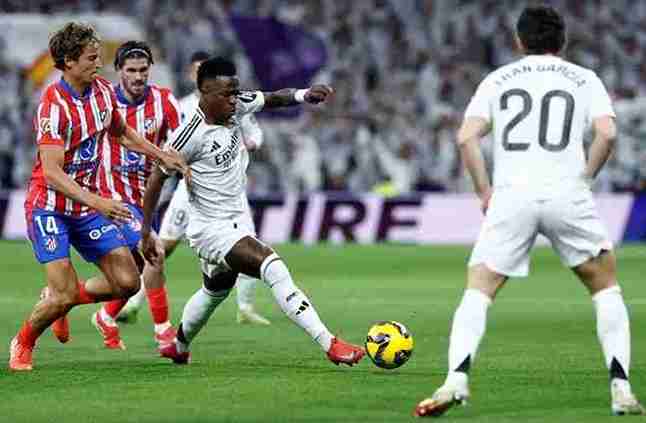 بث مباشر لمباراة أتلتيكو مدريد ضد ريال مدريد فينيسيوس يضيع ركلة جزاء بشكل غريب